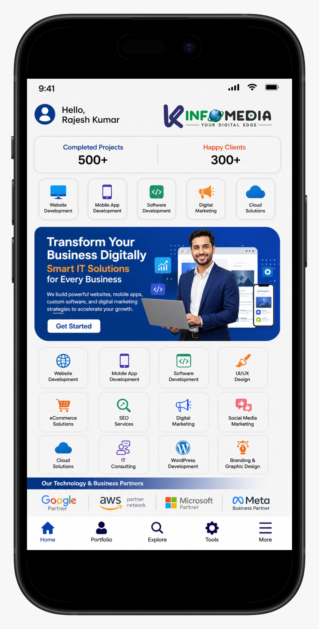 Kinfomedia App